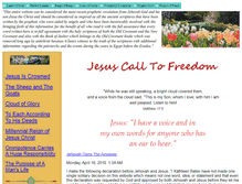 Tablet Screenshot of jesuscalltofreedom.com